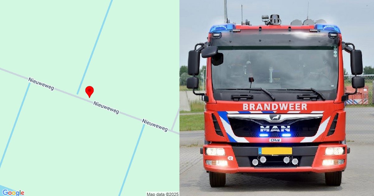 VRZ's tweet card. We zijn onderweg naar een brandende grote schuur bij een huis aan de Nieuweweg te Stavenisse. Einde berichtgeving. Wil je snel op de hoogte gebracht worden van een incident in je omgeving? Download...
