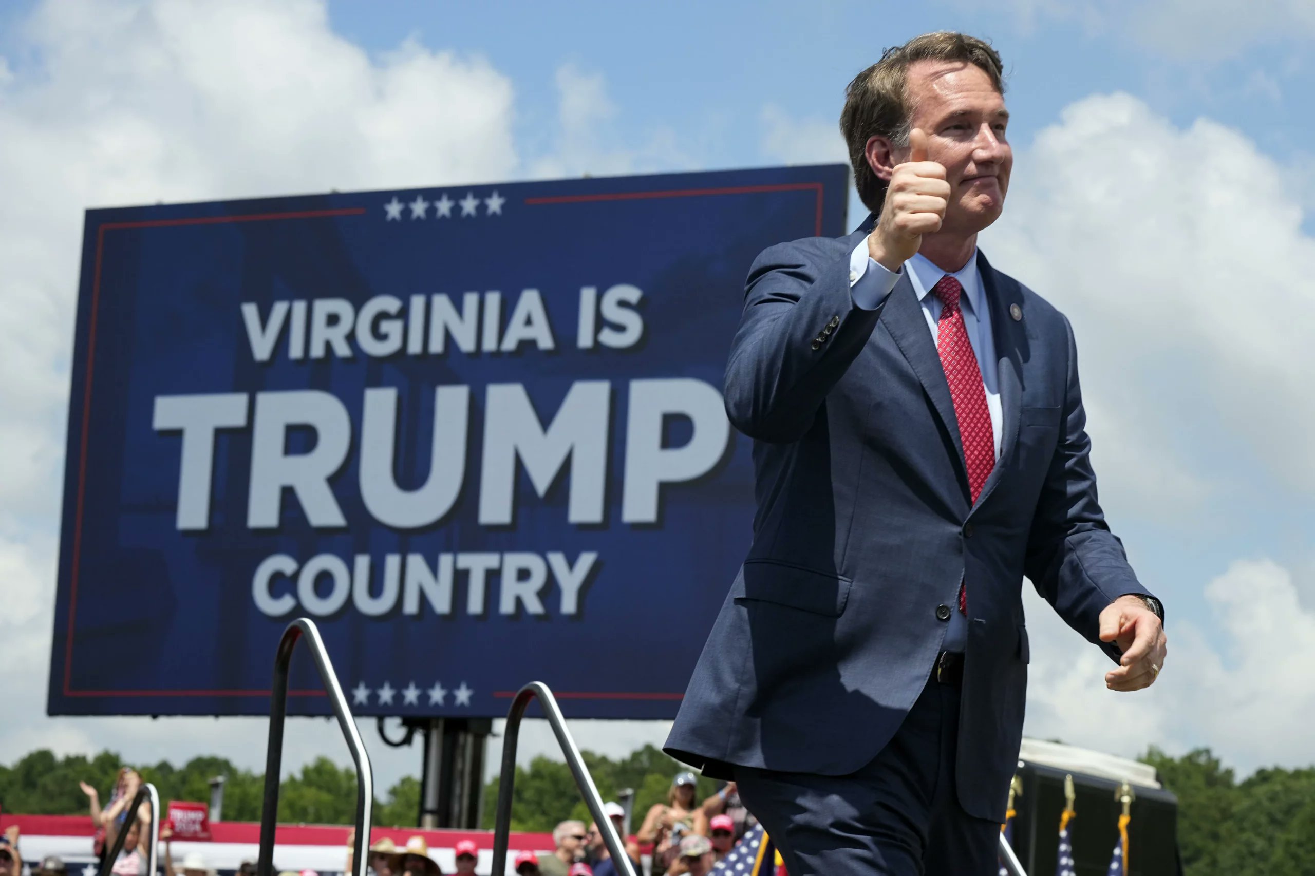 TeamYoungkin's tweet card. Gov. Glenn Youngkin’s (R-VA) approval has jumped to its highest yet.