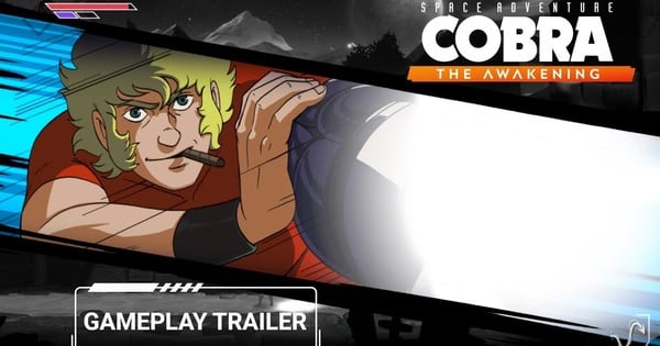 HomeRunPR's tweet card. Space Adventure Cobra - The Awakening Side-Scrolling Game Streams Gameplay Trailer