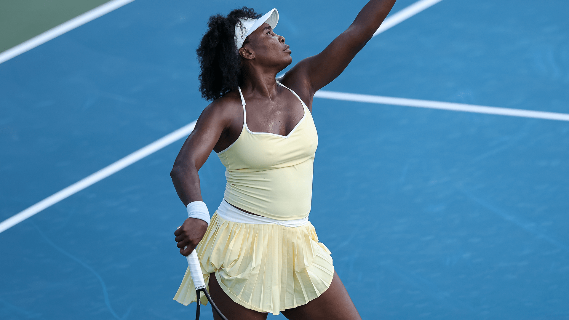 Tennis's tweet card. The former No. 1 won her first singles match since 2023 after a doubles victory on Monday.