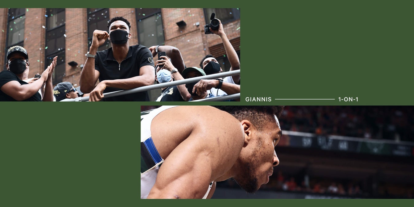 eric_nehm's tweet card. As the Bucks celebrated their NBA title, the Finals MVP talked about going from being miserable in the bubble to finally finding joy.