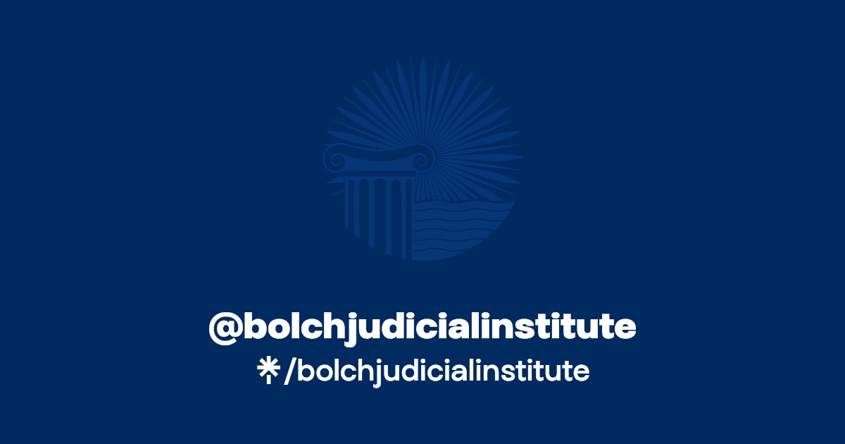 DukeJudicature's tweet card. The Bolch Judicial Institute at Duke Law School