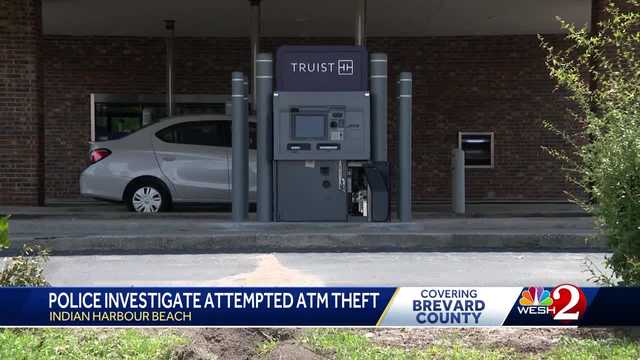 WESH's tweet card. The Indian Harbour Beach Police Department is investigating after masked suspects tried to steal an ATM on Monday.