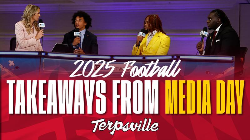 ChuckDouglas_'s tweet card. Takeways From Maryland Football's Big Ten Media Day Session
