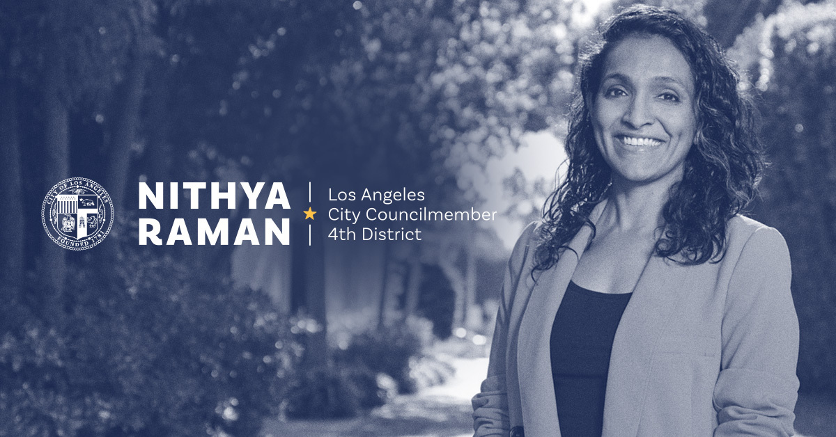 DRand2024's tweet card. Today, Councilmember Nithya Raman introduced critical legislation in partnership with Councilmember Bob Blumenfield, to remove self-imposed barriers to housing development and to enable the city to...