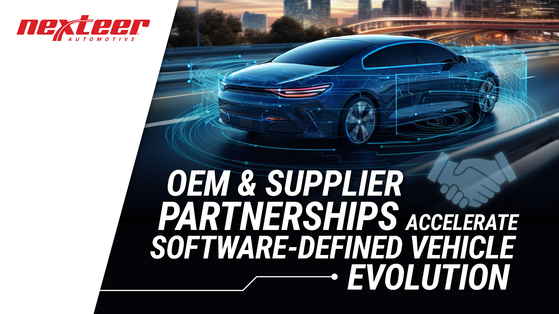 Nexteer's tweet card. Driven by the convergence of trends like electrification, connectivity and automation, many OEMs have announced software-focused business strategies and multiple collaborations – within and outside...