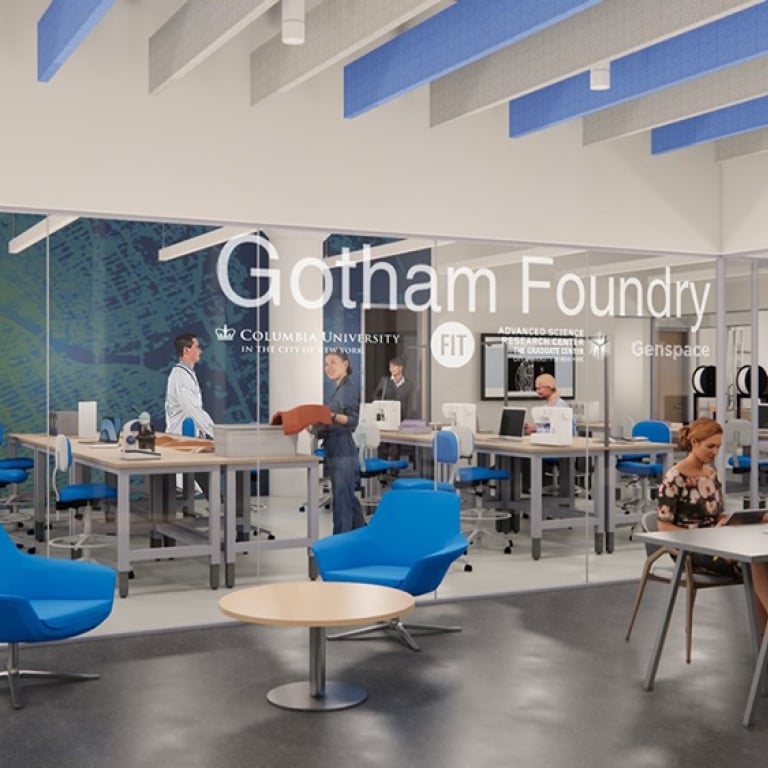 genspacenyc's tweet card. New Consortium Including Columbia University, CUNY Advanced Science Research Center, Fashion Institute of Technology, and Genspace, to Operate New Sustainable Materials Innovation Hub “Gotham Foundr