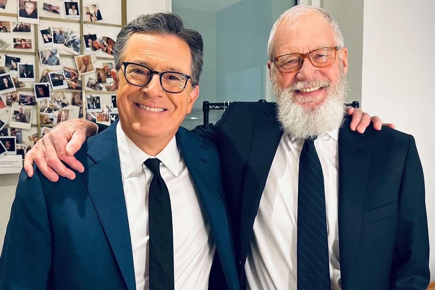 EW's tweet card. 'You can't spell CBS without BS': David Letterman is throwing some subtle shade at his former network in the wake of its decision to cancel 'The Late Show With Stephen Colbert.'
