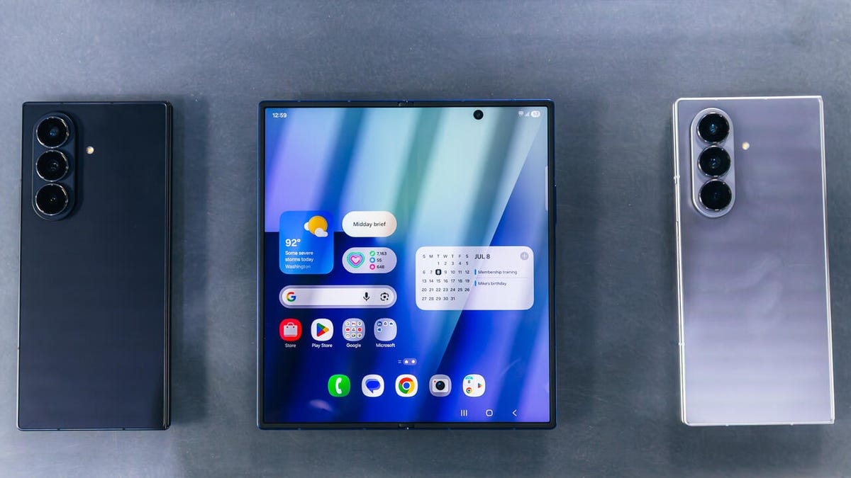 CNET's tweet card. Samsung's redesigned Galaxy Fold, two new Galaxy Flip phones and the Galaxy Watch 8 all debuted Wednesday.
