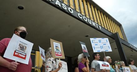 RepJeffCrank's tweet card. Protests against proposed federal immigration detention facilities were held on two fronts in Colorado Springs on Tuesday.