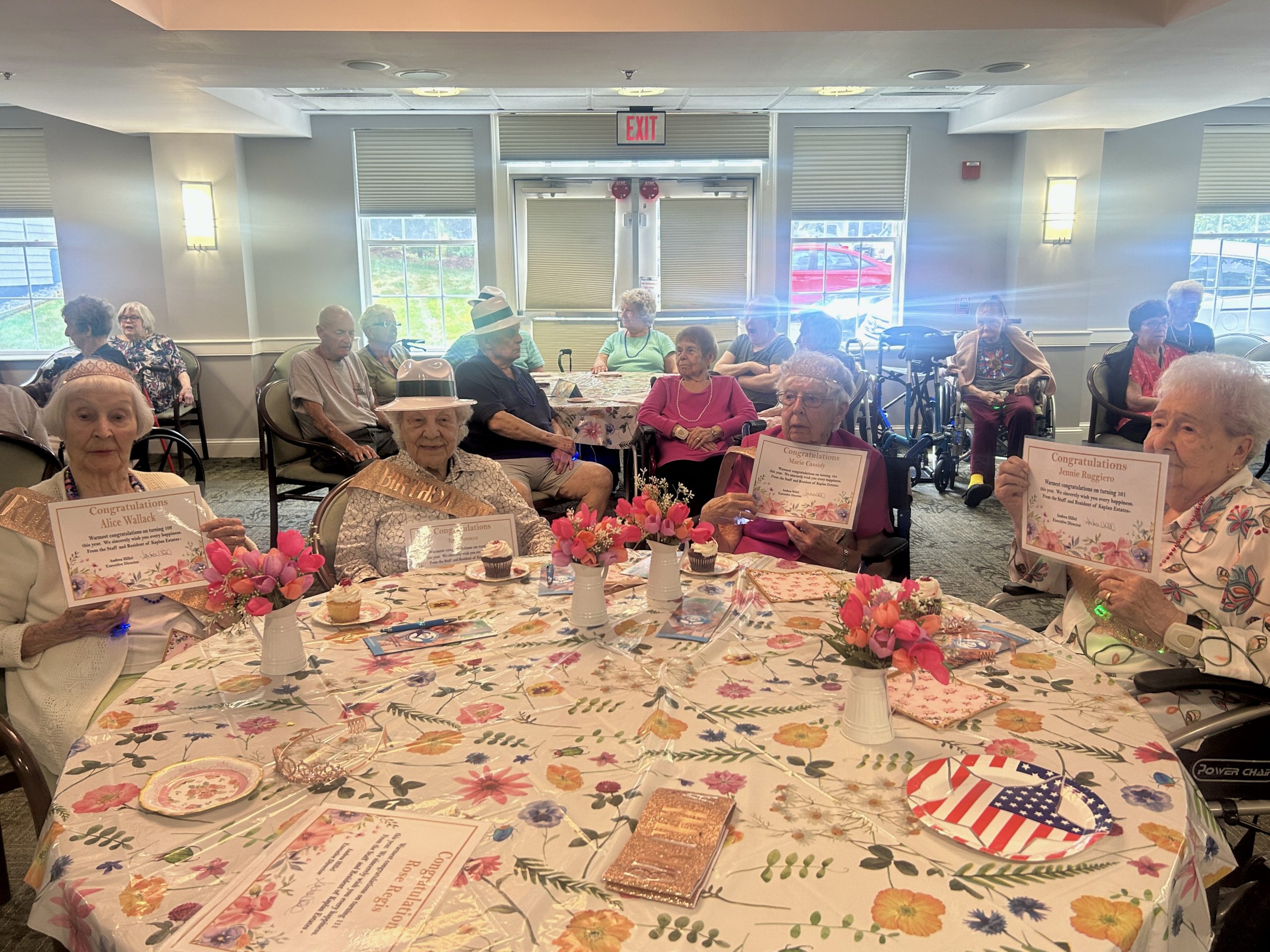 itemlive's tweet card. PEABODY – Over 50 people attended Harriett and Ralph Kaplan Estates Assisted Living’s high tea birthday party celebration for its six assisted living residents who range in age from 101-111 last...