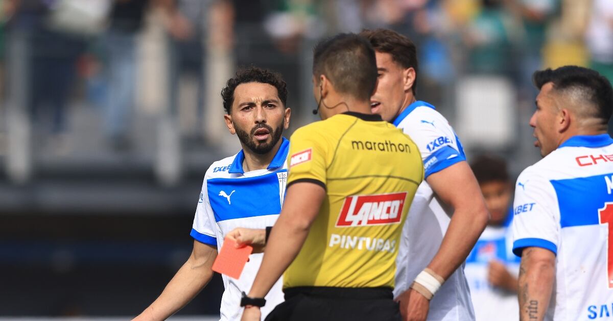 encanchacl's tweet card. La actitud conflictiva del volante cruzado tras ser expulsado en el duelo ante Audax no salió gratis: dos partidos afuera.