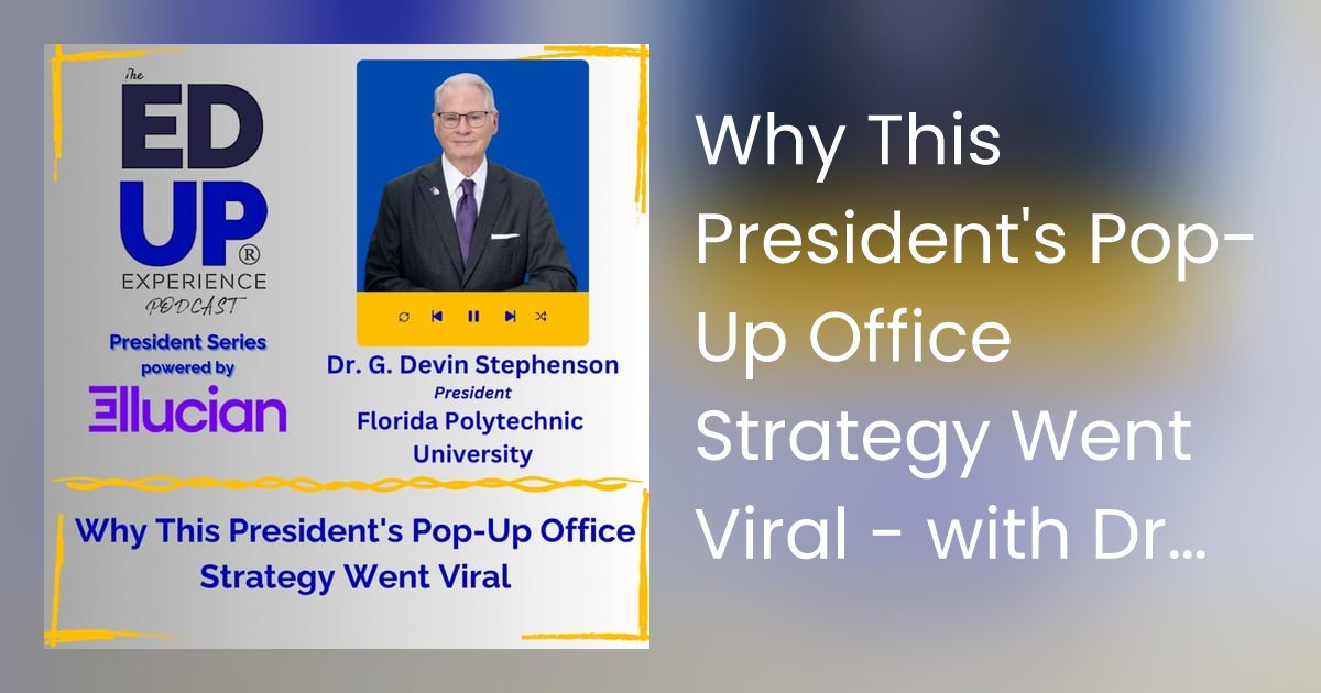 EdUpExperience's tweet card. It's YOUR time to #EdUp Stay ahead of the conversation in higher ed. Get early, ad-free access & exclusive leadership content by supporting Elvin & Joe for only $5.…