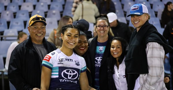 NRLWomens's tweet card. The invite came late but Ana dazzled at debutant's ball