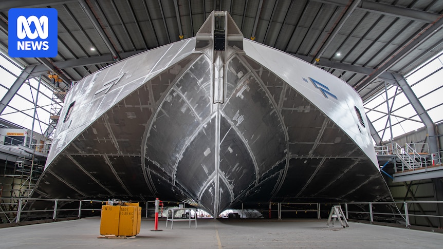 abcnews's tweet card. Two Tasmanian-built electric Incat ferries have been commissioned for one of Europe's busiest ferry routes. It follow's the launch of the world's largest electric vehicle in May, which was also built...