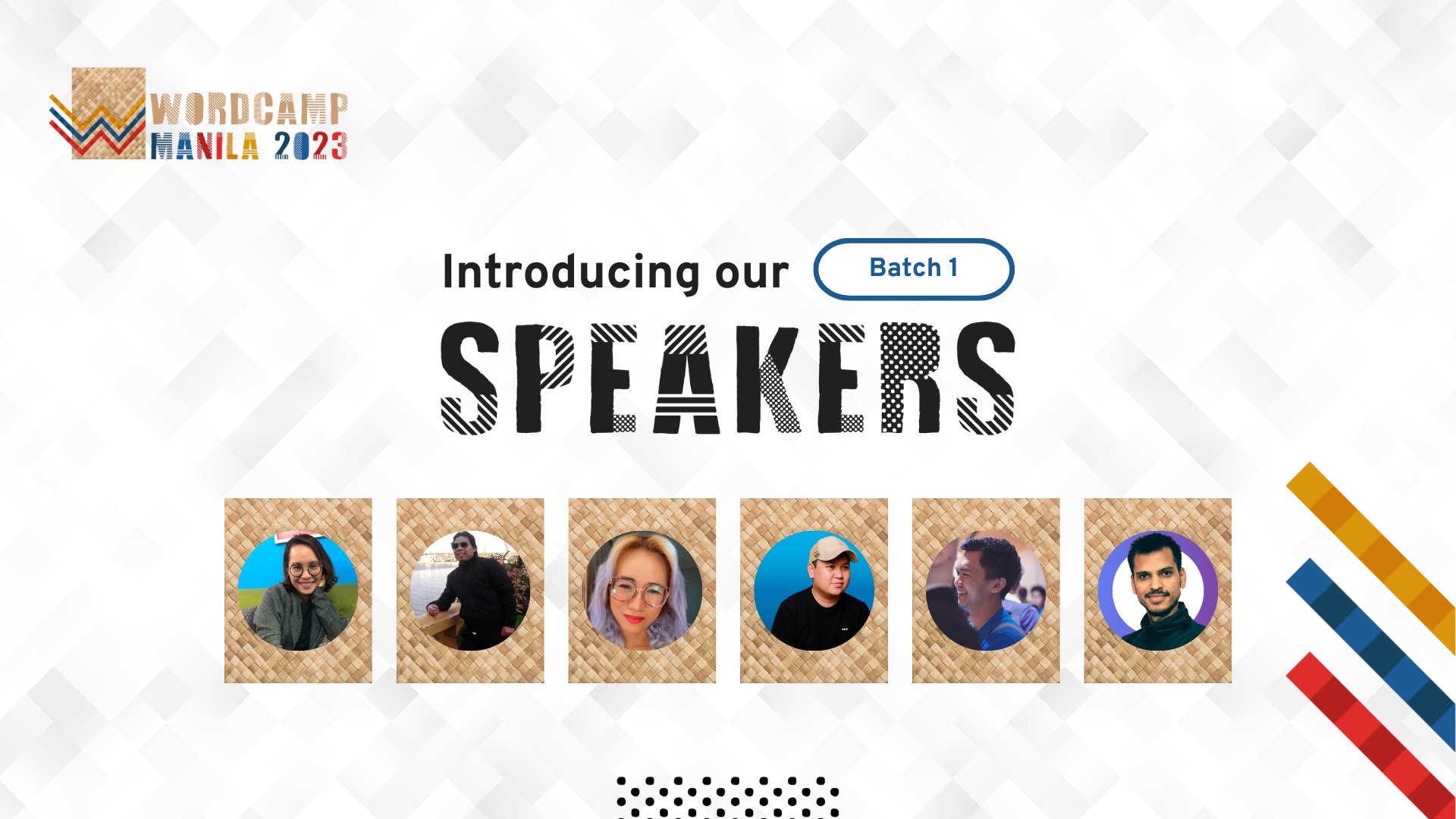 WPUGPH's tweet card. We’re excited to introduce the fantastic speakers joining our event stage at WordCamp Manila 2023 🎉 Did you get your ticket already? Make sure to secure your seat and get your TICKET HERE