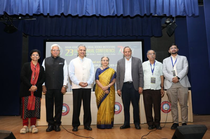 MahendraDevS's tweet card. It was a good plenary session on Inclusive India@100: People, Policy and Economy. Growth - the size of the cake is important. However, Inclusion and sustainability are important for higher growth,...