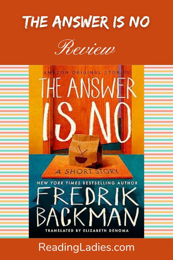 BlueMoodCafe1's tweet card. The Answer is No is a short story by beloved author, Fredrik Backman. Do you love short stories? Are you a Backman fan?