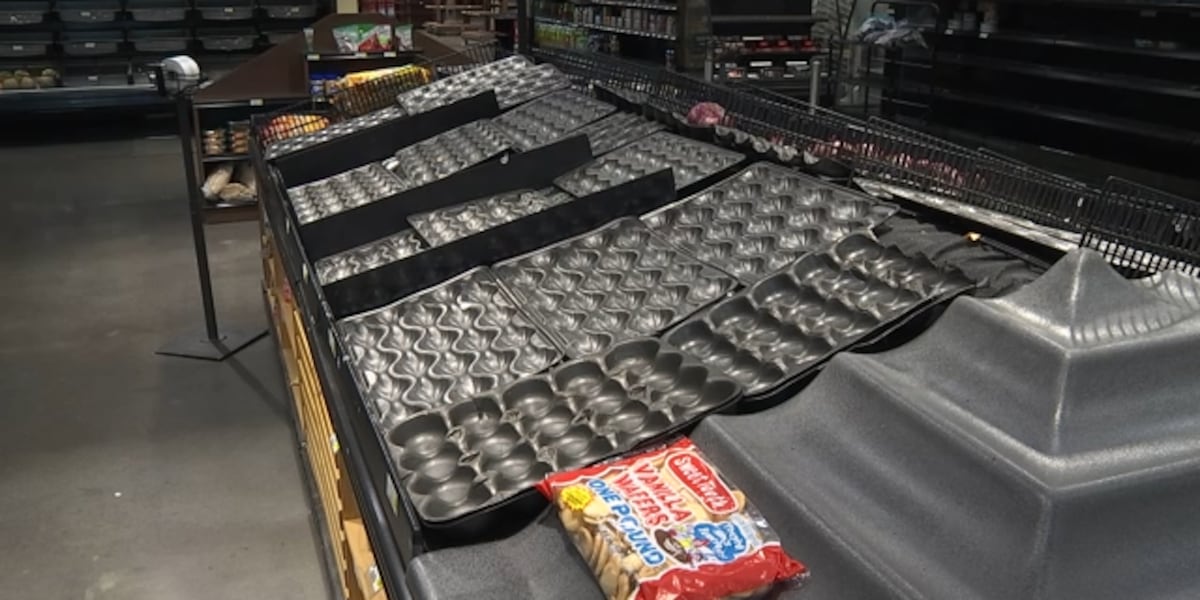 LukeBK's tweet card. The first sight walking into the Sunfresh at Linwood Boulevard and 31st Street is the produce section. On Tuesday, the crates and shelves were nearly bare.