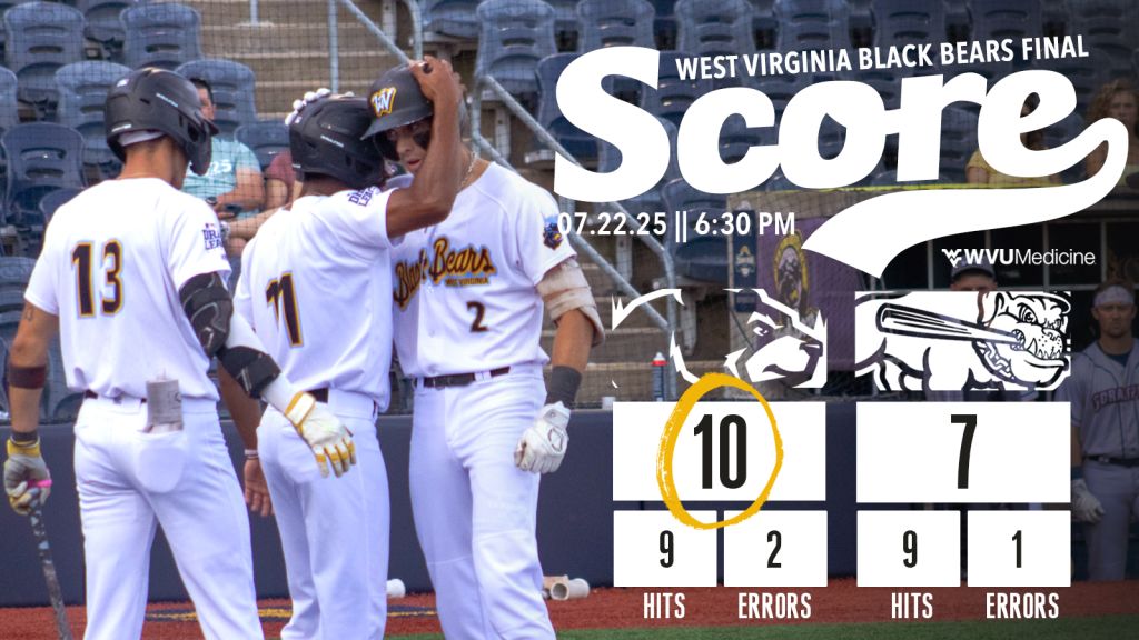 WVBlackBears's tweet card. Bears Sweep Scrappers with Comeback Win