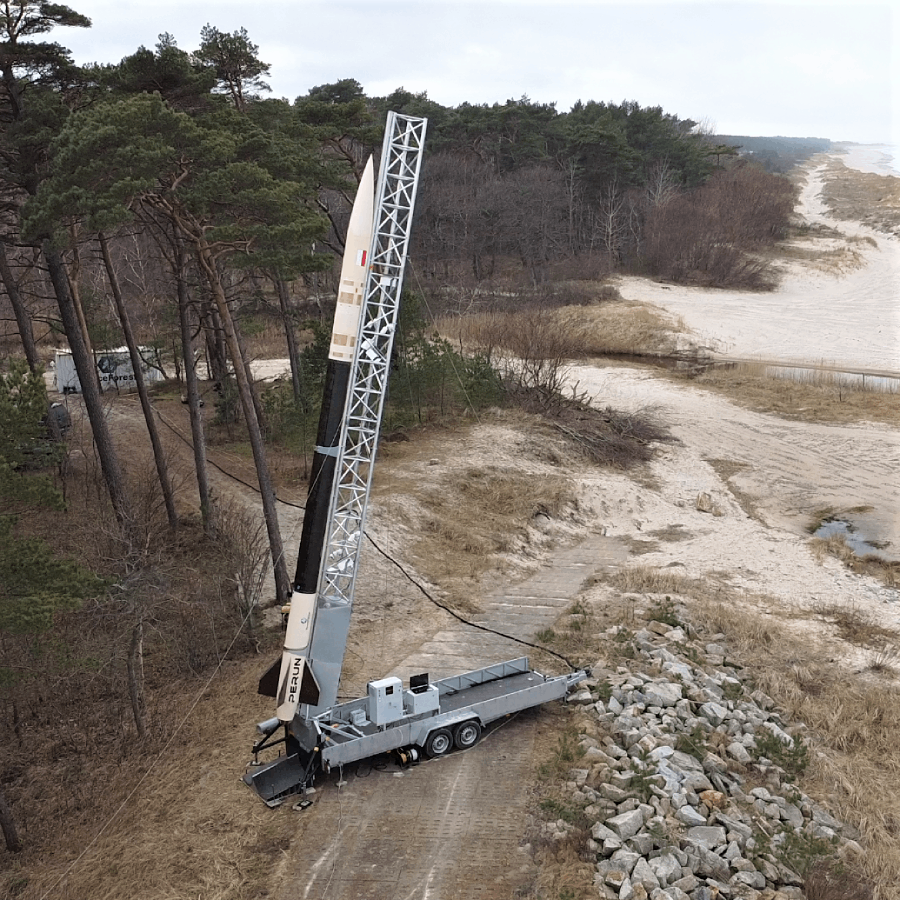 EuroSpacePort's tweet card. After reconnaissance at the Air Force Training Centre in Ustka last December, the time has come to practice prelaunch procedures of the Perun rocket. Last week, SpaceForest’s launch crew went to test...
