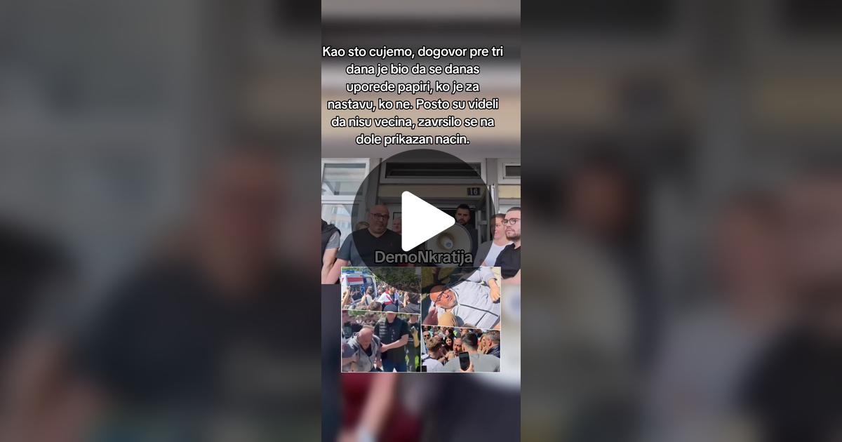 SinisaSreckovic's tweet card. 436 likes, 49 comments. “S obzirom da su dosli do saznanja da su manjina i da je dekan u pravu, desilo se sta se desilo.”