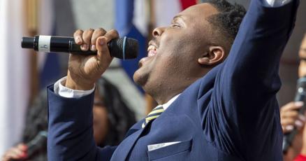 NOLAnews's tweet card. A well-known New Orleans gospel singer who recently served as choir director at Warren Easton Charter High School was arrested Tuesday morning, accused of grooming and raping a 16-year-old boy,