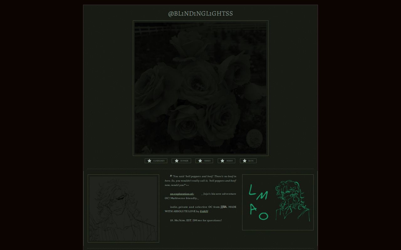 BL1ND1NGL1GHTSS's tweet card. Oc