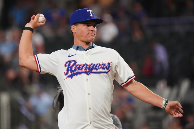 KXAN_News's tweet card. The Texas Rangers signed Fien, the No. 12 overall pick in the 2025 MLB First-Year Player Draft, and made the announcement Tuesday in Arlington. He threw out the ceremonial first pitch at the Ranger…