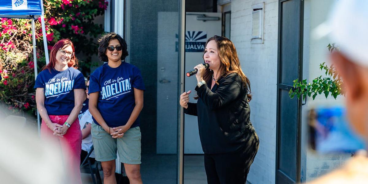 CookPolitical's tweet card. Former Pima County Supervisor Adelita Grijalva is poised to succeed her late father, Rep. Raúl Grijalva, in Arizona’s 7th District after winning the Democratic special election primary by a landsli...