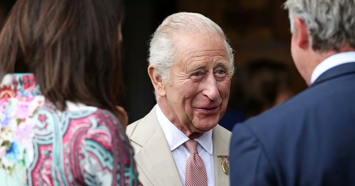 rjmyers's tweet card. King Charles and Queen Camilla visited Newmarket today where they stopped by the National Stud as well as the Jockey Club rooms - and the King gave an insight into his cancer diagnosis and treatment
