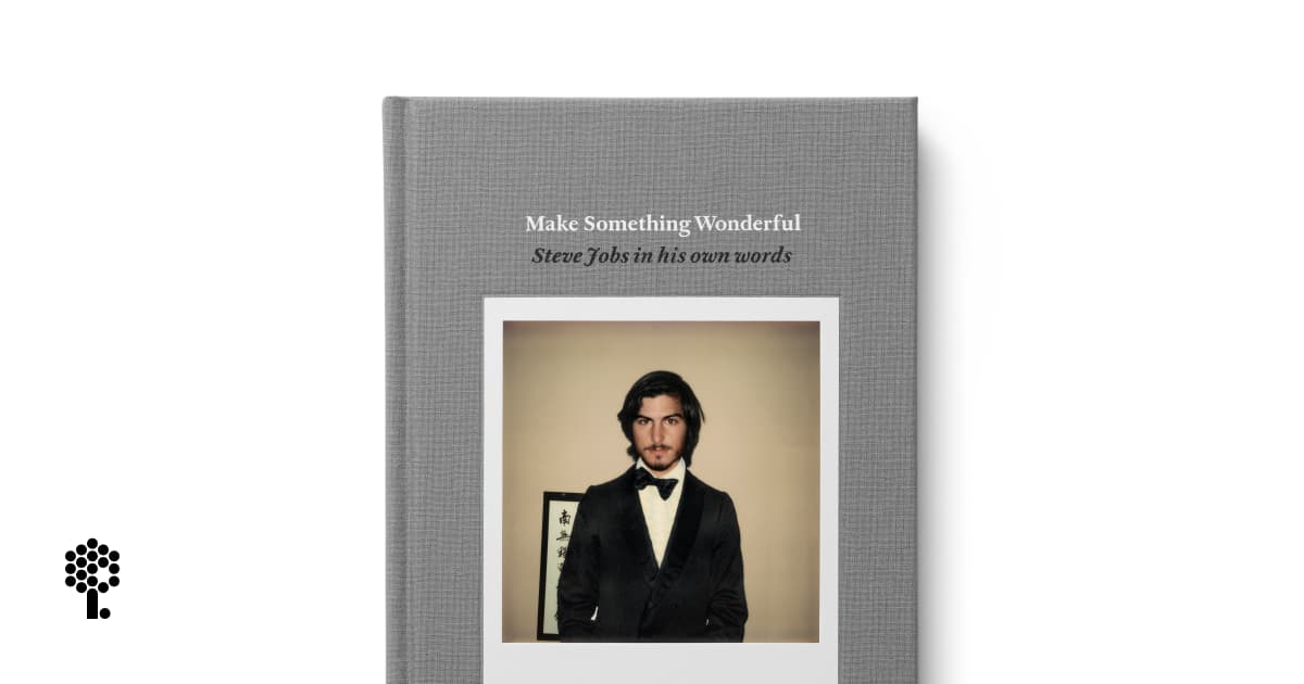 SJArchive's tweet card. Read Make Something Wonderful, a curated collection of speeches, correspondence, and photographs from Steve Jobs revealing his approach to life and work with Apple and Pixar.