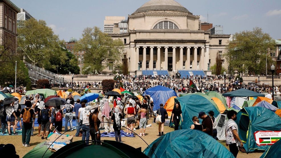 FOXBaltimore's tweet card. Columbia University has hit anti-Israel protesters with suspensions, degree revocations and expulsions after protesters took over the campus.