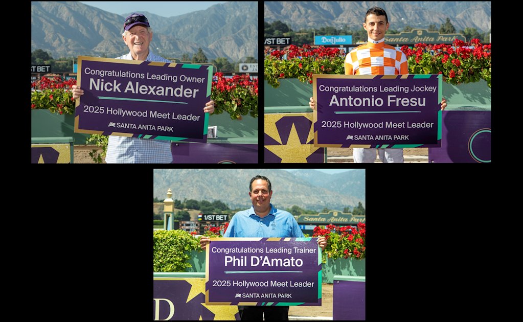 SAPublicity's tweet card. Fresu Wins 1st Santa Anita Jockey’s Title At Hollywood Meet; D’Amato Again Top Trainer, Alexander Claims Owner’s Title