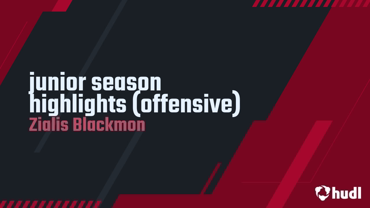 BlackmonZj's tweet card. junior season highlights (offensive)