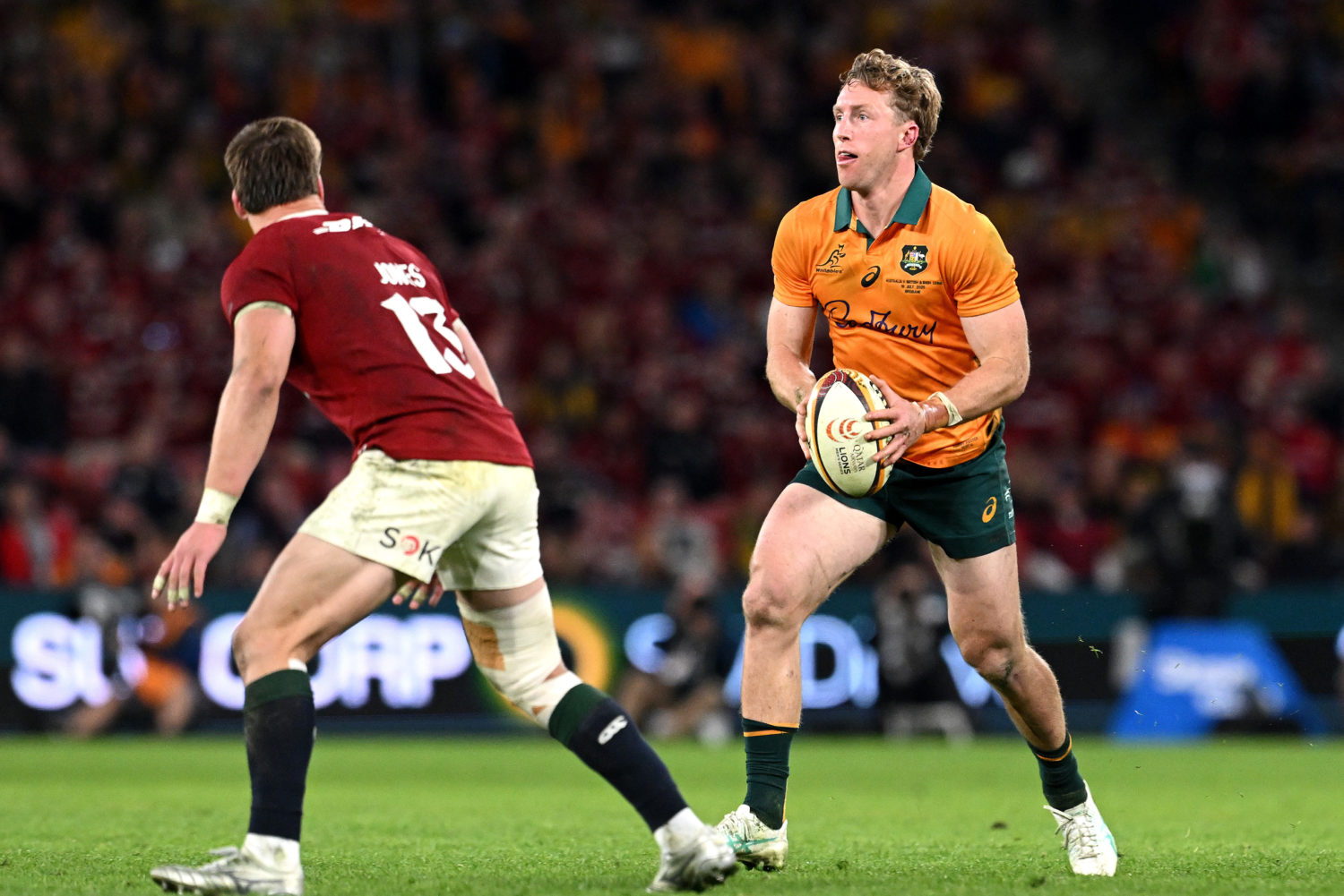 SARugbymag's tweet card. Wallabies wing Harry Potter has rubbished suggestions that Australia lacked ambition in their first Test loss to the British and Irish Lions.