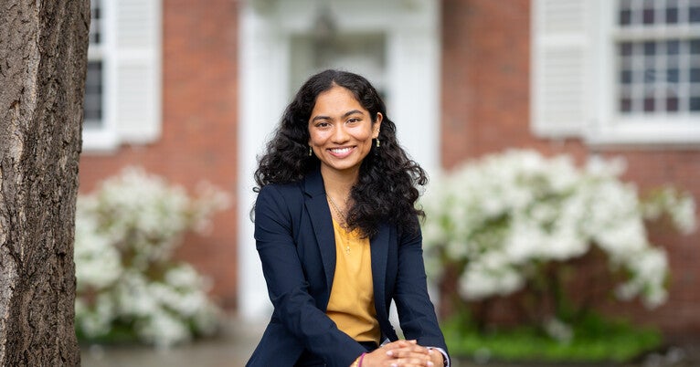 MCDB_Yale's tweet card. At Yale, Angelin Mathew found a way to bridge her interests in the body and spirit, an intellectual journey she’ll continue as a Rhodes scholar studying theology and medical anthropology. 