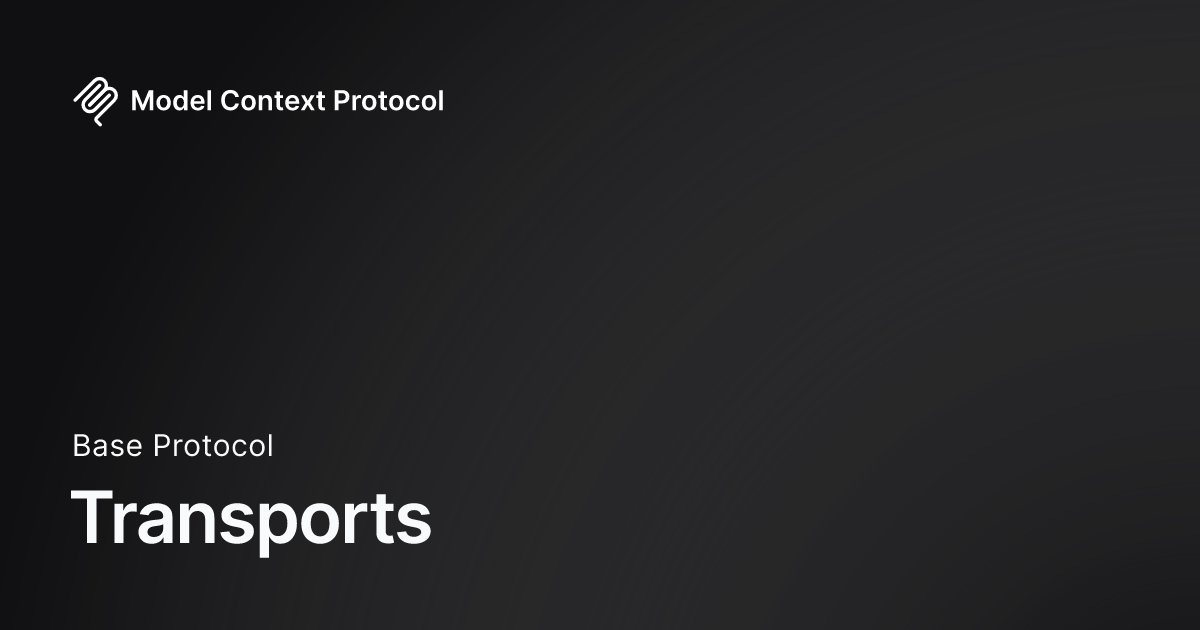 awakecoding's tweet card. Transports - Model Context Protocol