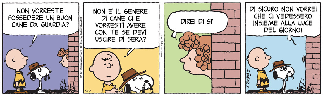 foresta233's tweet card. Peanuts 2025 luglio 23 - Il Post