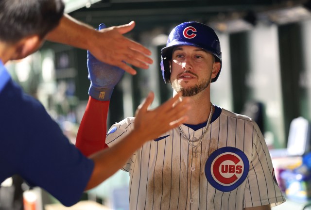 ChicagoSports's tweet card. The Chicago Cubs shut out the Kansas City Royals 6-0 on Tuesday, July 22, 2025, at Wrigley Field.