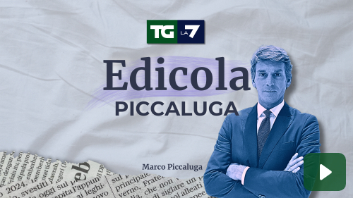 TgLa7's tweet card. Le notizie e i titoli sui quotidiani di oggi