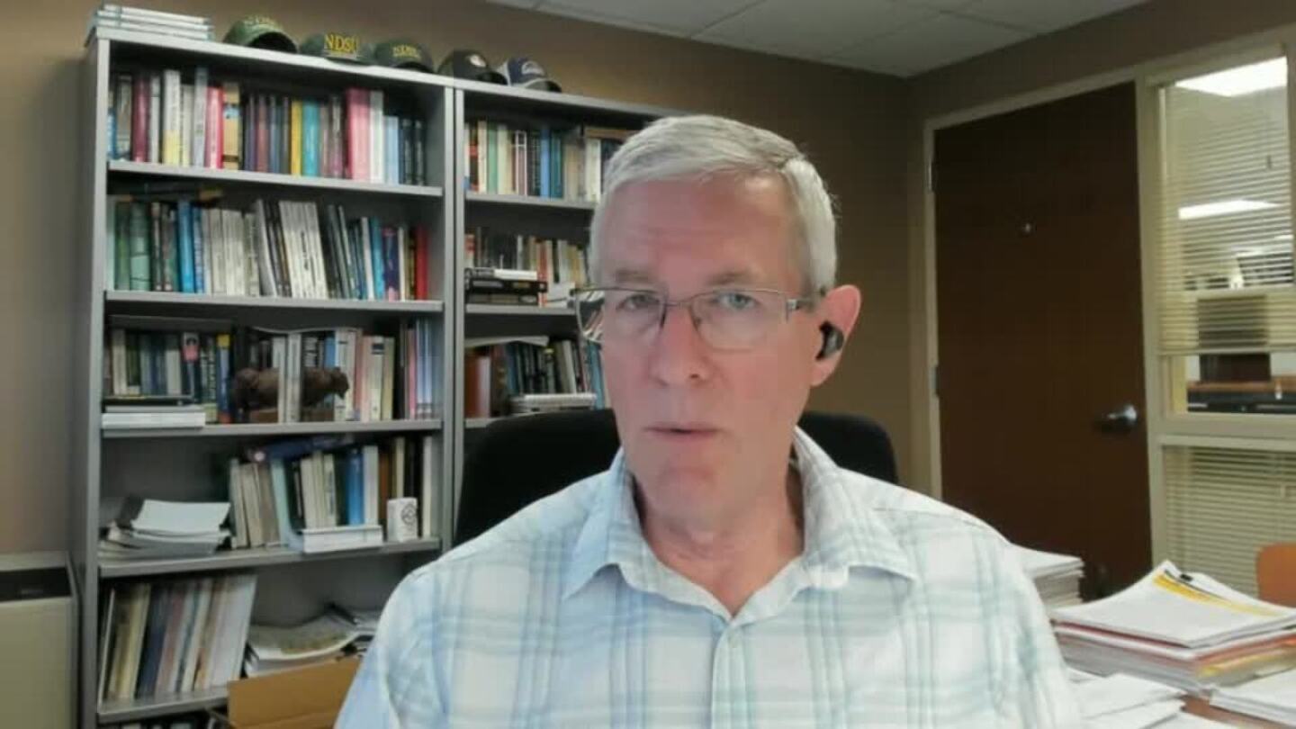 NDSUExtension's tweet card. Frayne Olson, NDSU Extension Crops Economist, says weather and improved crop ratings and benign weather are weighing on the corn and soybean markets. However, tariff uncertainty is also negative for...