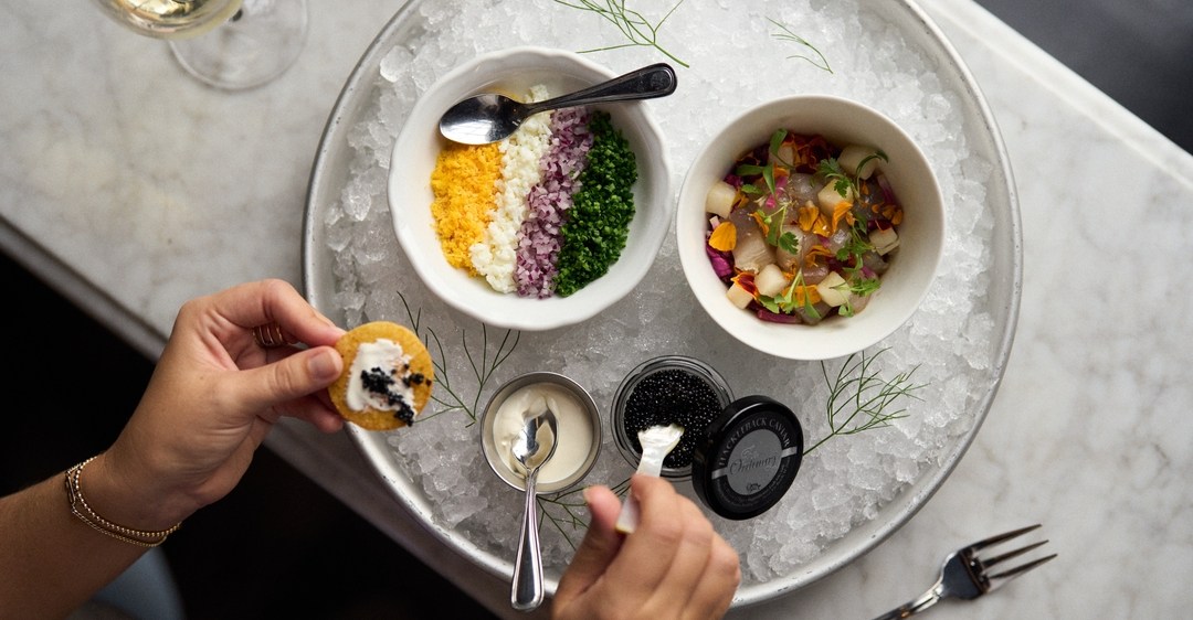 EaterCarolinas's tweet card. Where to eat a stunning caviar service, fried Lowcountry shrimp, and smoky whole-hog barbecue