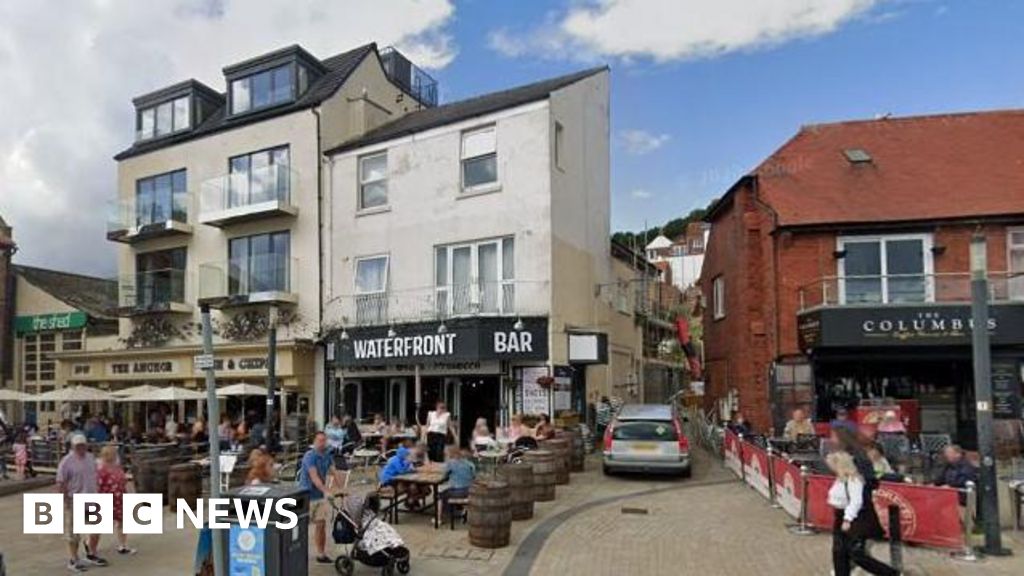 BBCLookNorth's tweet card. The Waterfront Bar is being replaced by a four-storey structure, including a café and holiday flats.