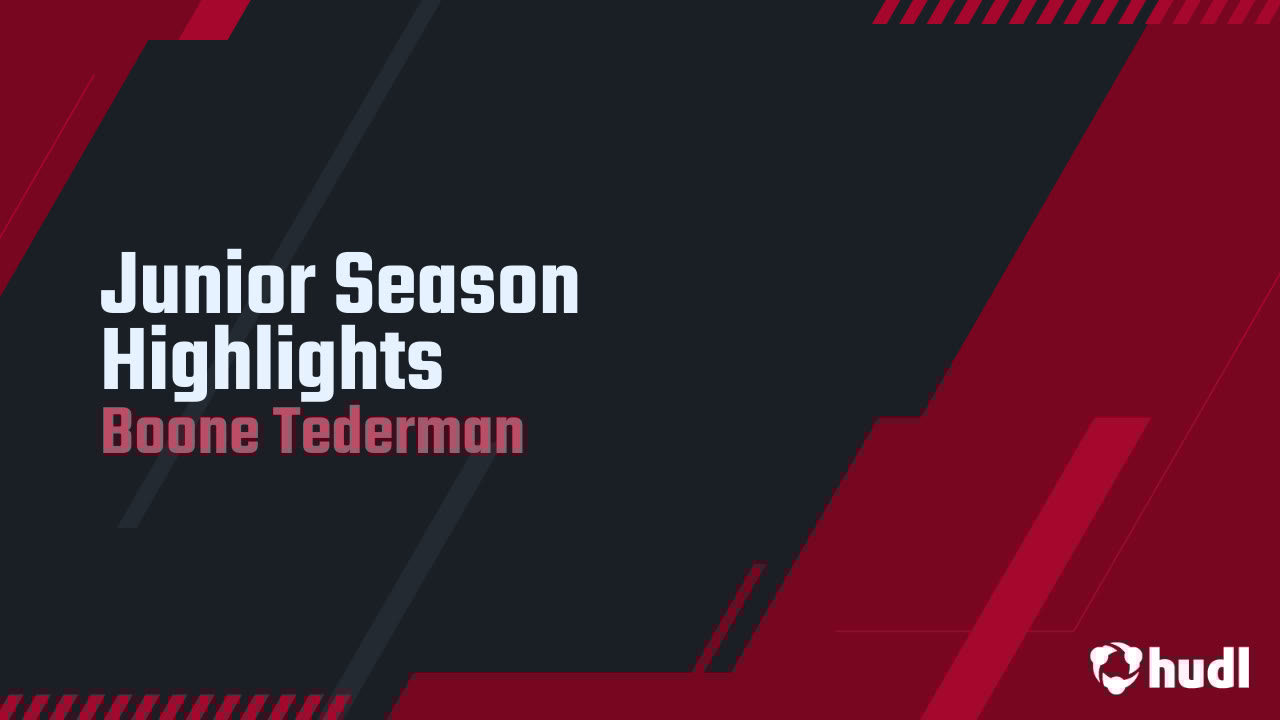 BTederman's tweet card. Junior Season Highlights