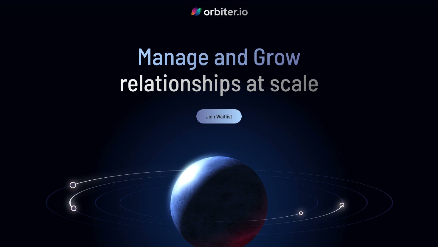 Orbiter_io's tweet card. Orbiter is a relationship hub for founders and operators in technology, media, entertainment and finance. Connect with others today.