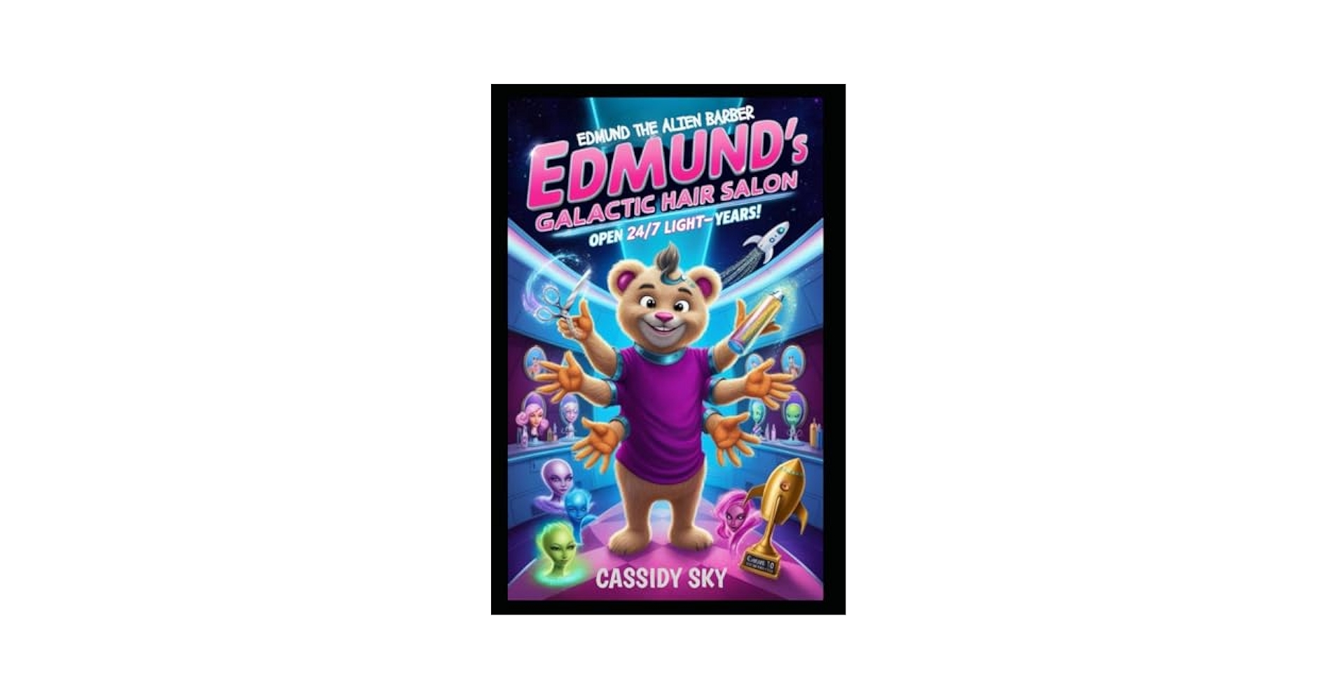 MSDowler78's tweet card. Edmund : The Alien Barber