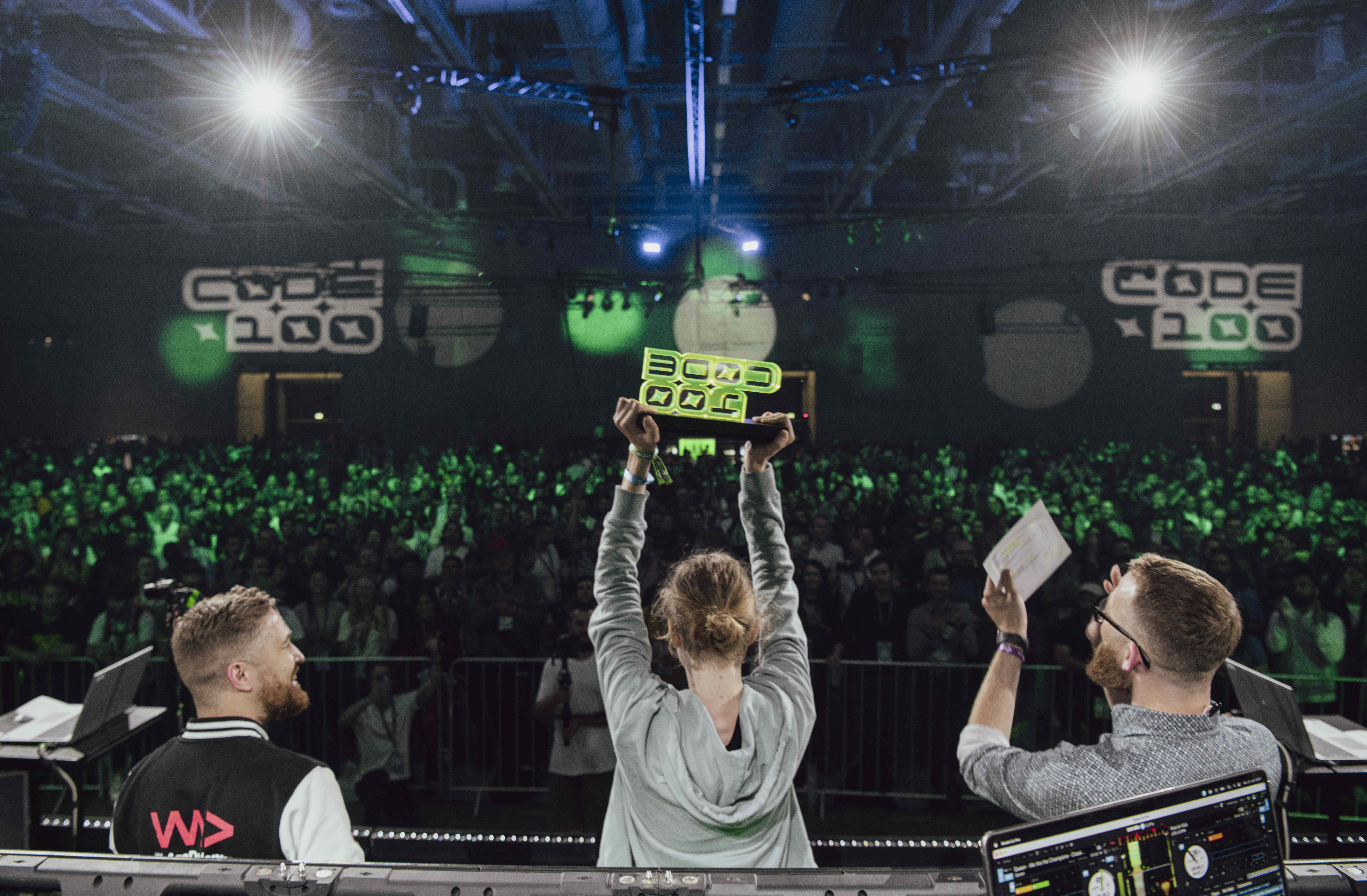 codepo8's tweet card. CODE100 combines the excitement of a live show with the technical challenge of coding. Experience the next edition of the competition in Manchester and other cities in Europe!