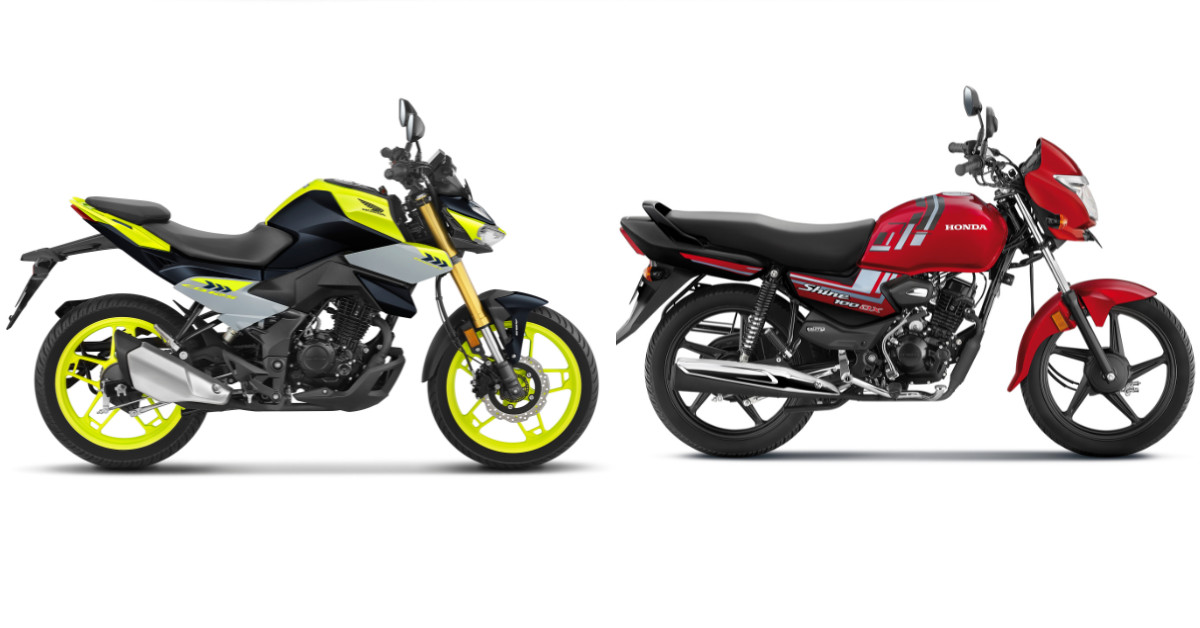 Zigwheels's tweet card. Honda has unveiled the brand new sporty 125cc bike, the CB125 Hornet in India, along with a new Shine 100 variant, the Shine 100‘DX