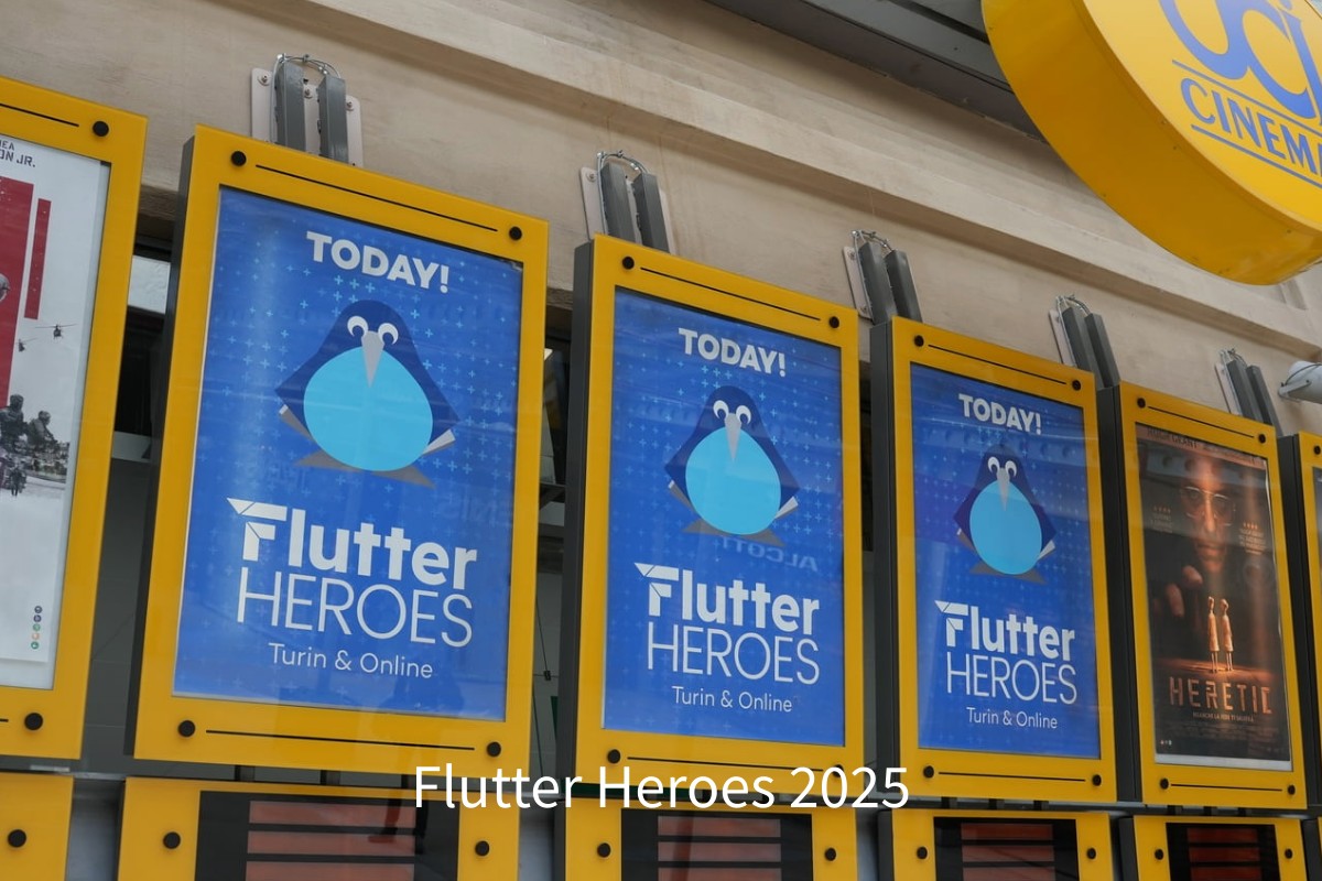flutterheroes's tweet card. Flutter Heroes 2025
